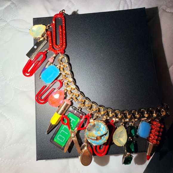 Betsey Johnson Multicolor Charm Necklace - Picture 3 of 3